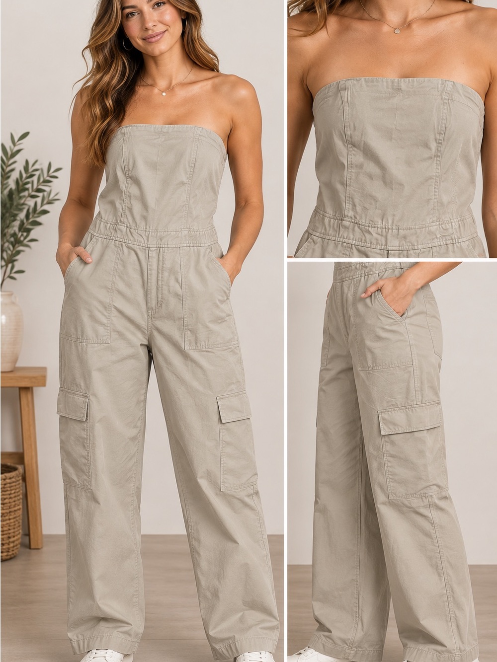 Zara cargo jumpsuit